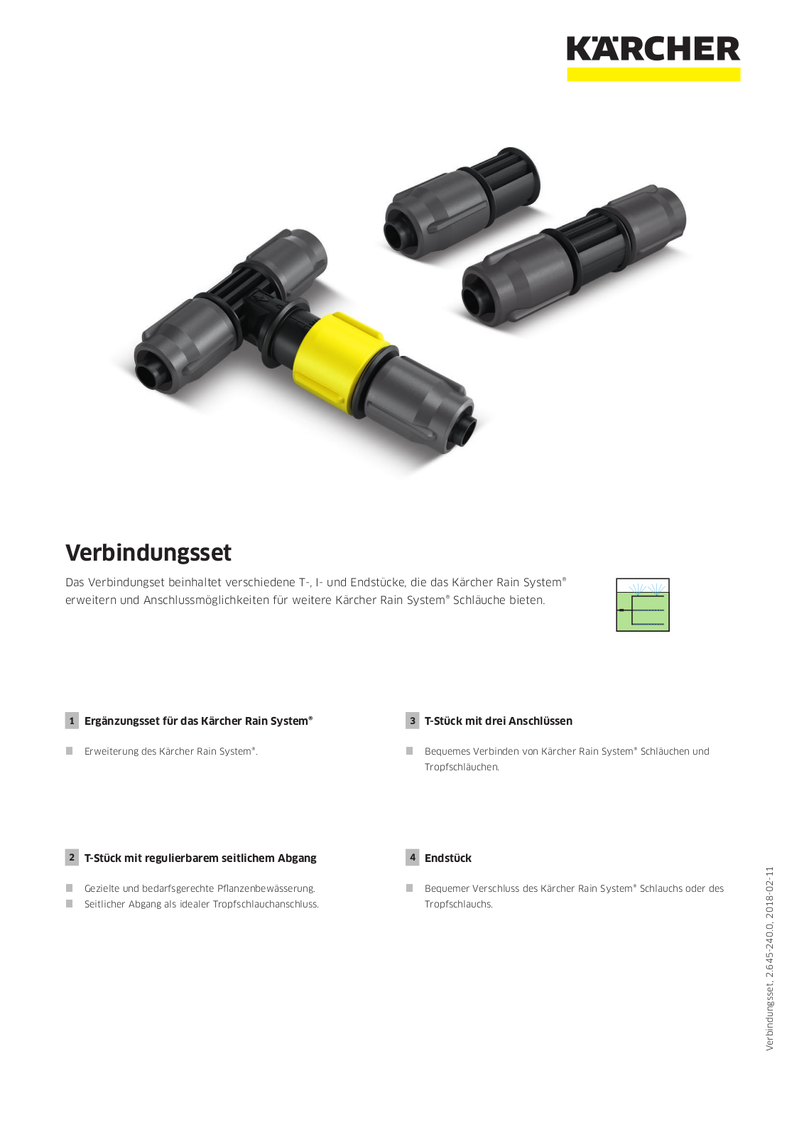 Kärcher RainSystem Schlauchverbindungs-Set User Manual