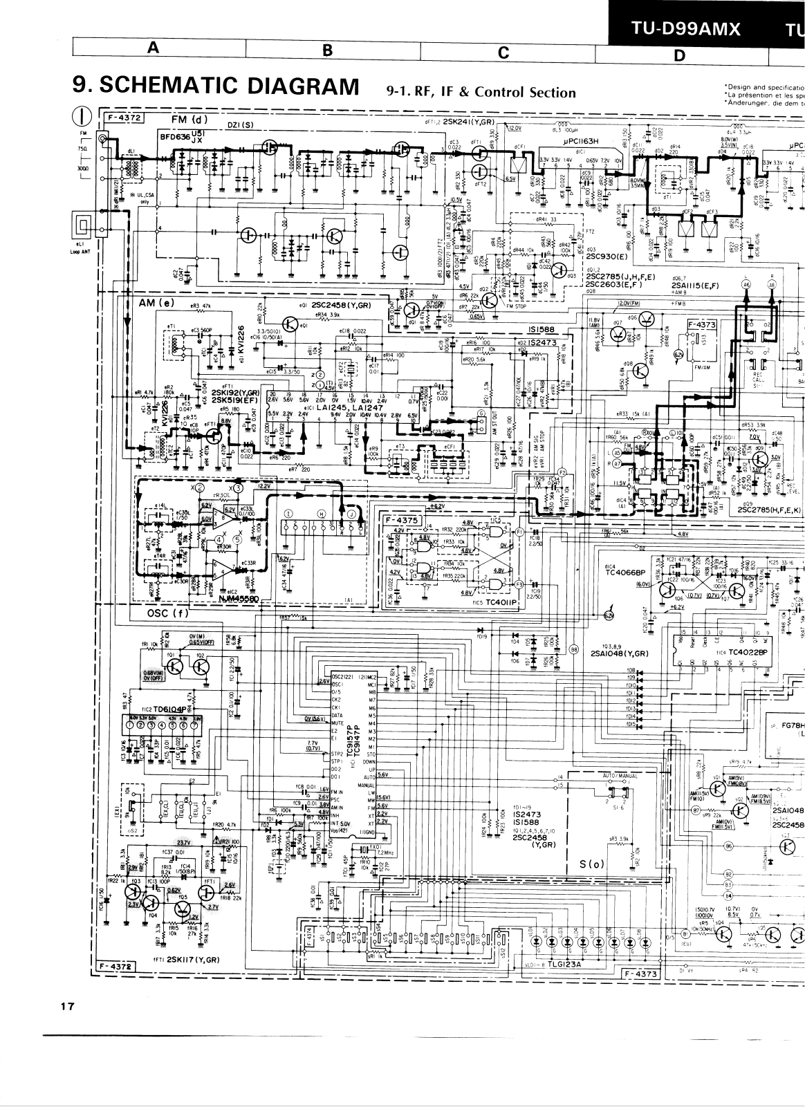 Sansui TUD-99-AMX Schematic