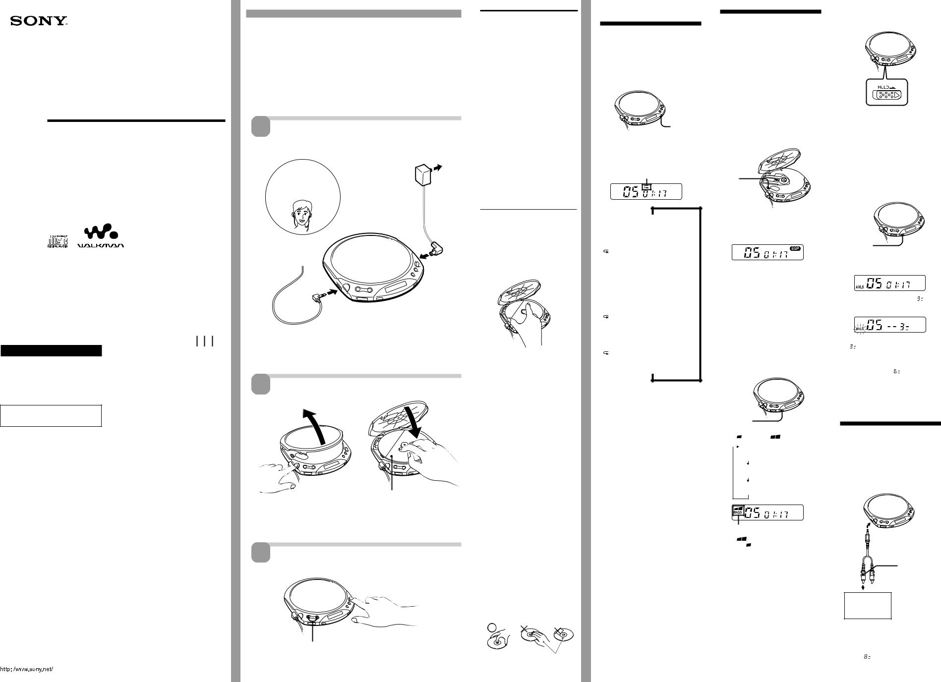 Sony D-E351SR, D-E356CK, D-E350, D-E351 User Manual