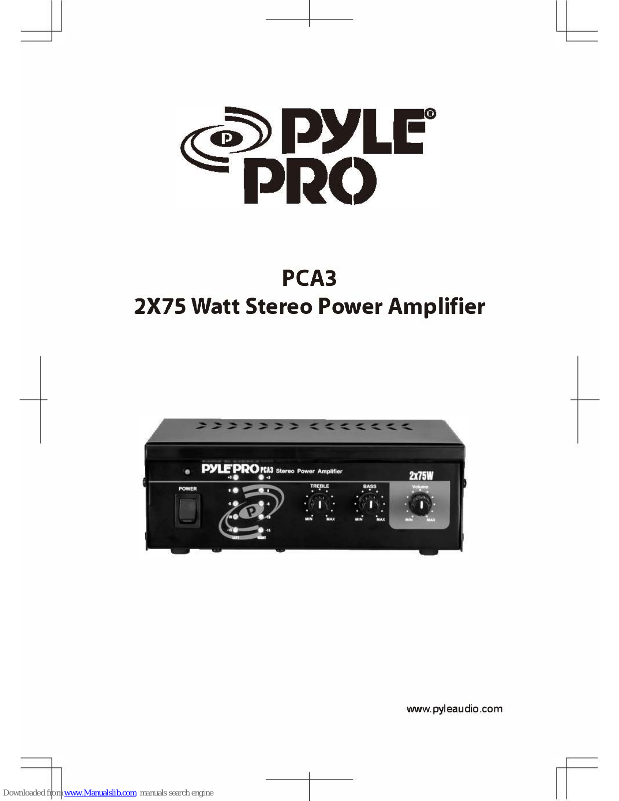 Pyle Pro PCA3 User Manual