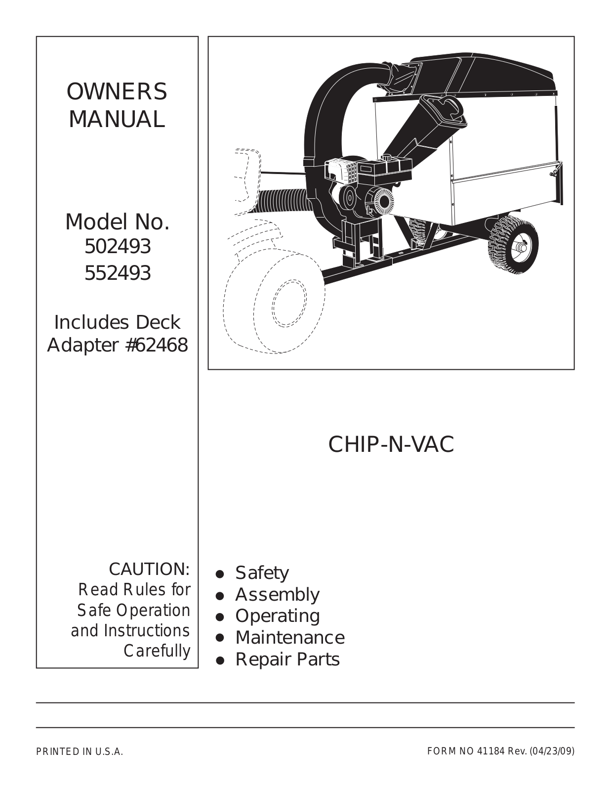 Agri-Fab 2468, 502493, 552493, 45-0253 User Manual