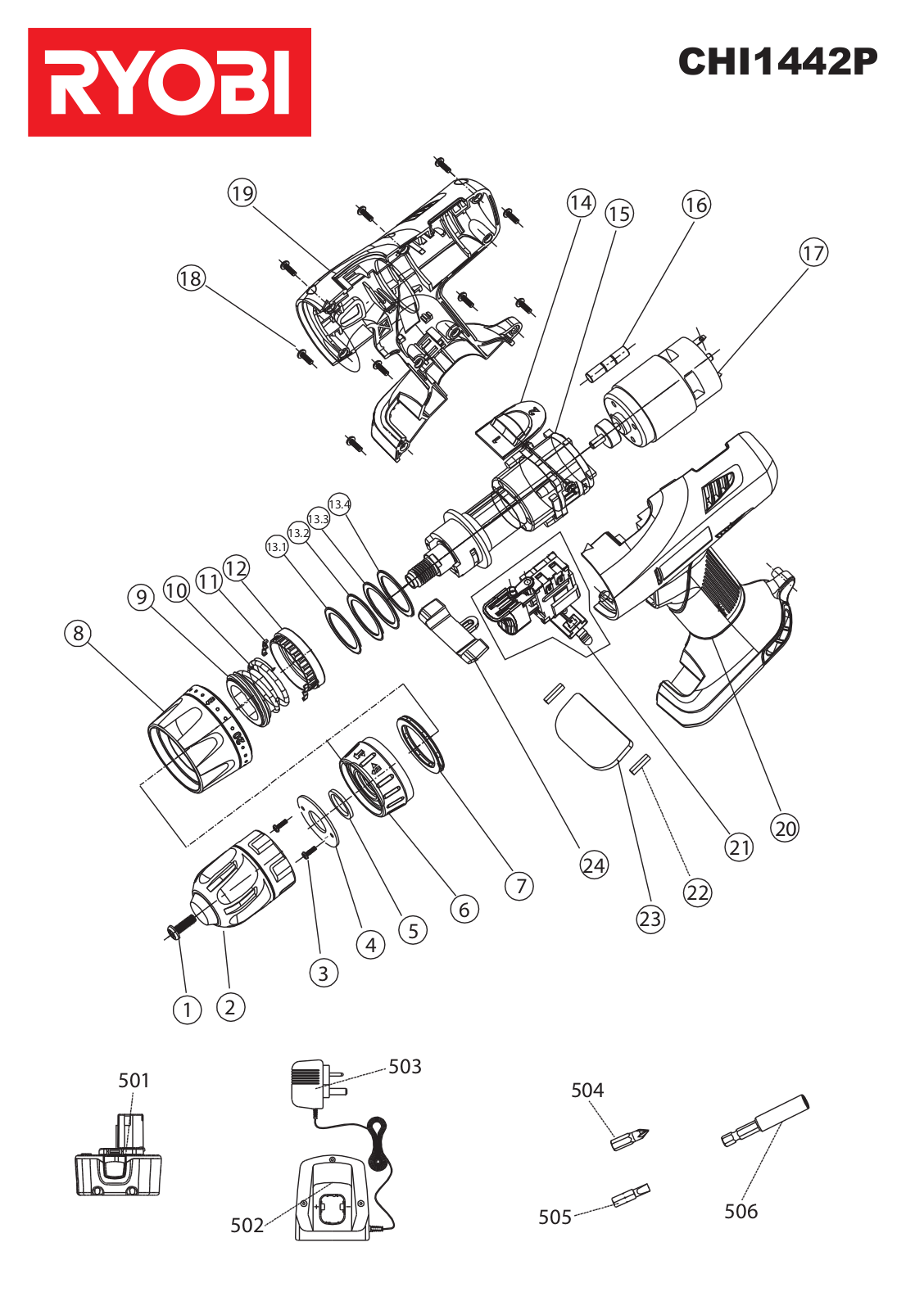 Ryobi CHI1442P User Manual