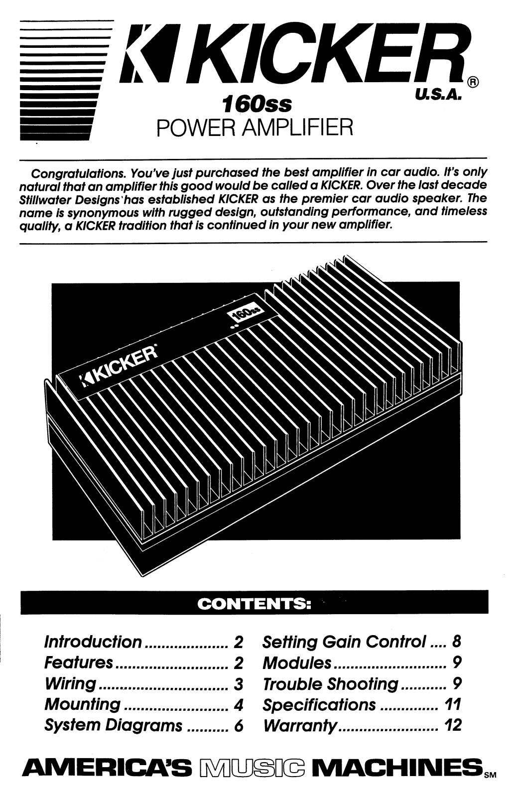 Univex 160ss User Manual