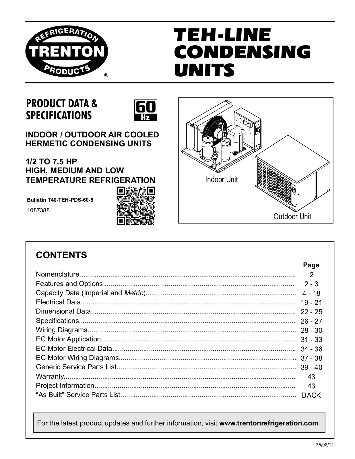 Trenton TEHA005H2 User Manual