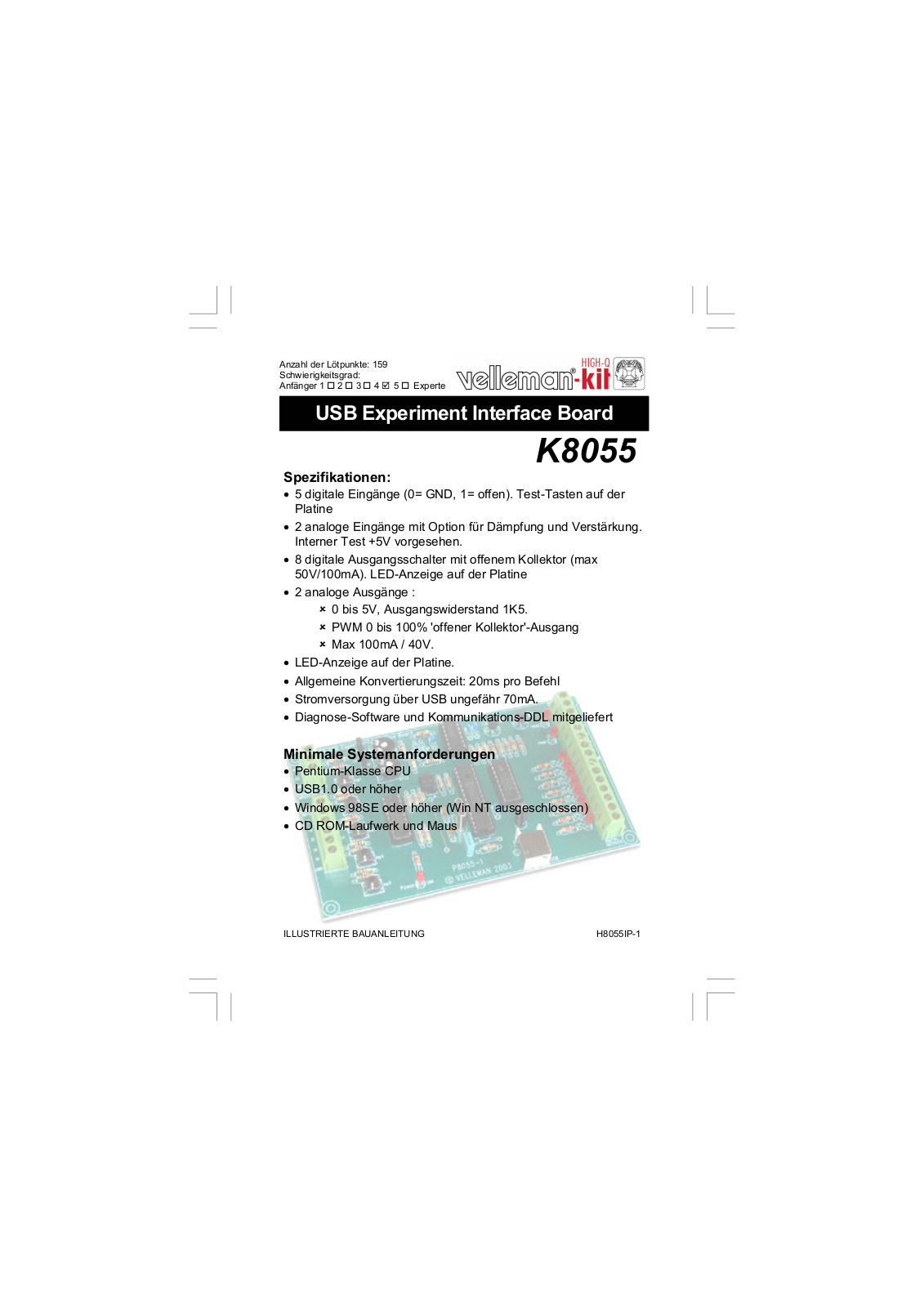 Velleman VM110N User guide