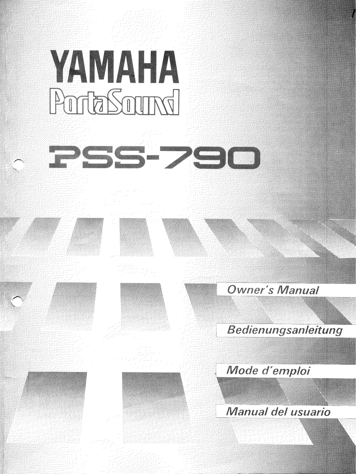 Yamaha PSS790 Owner's Manual