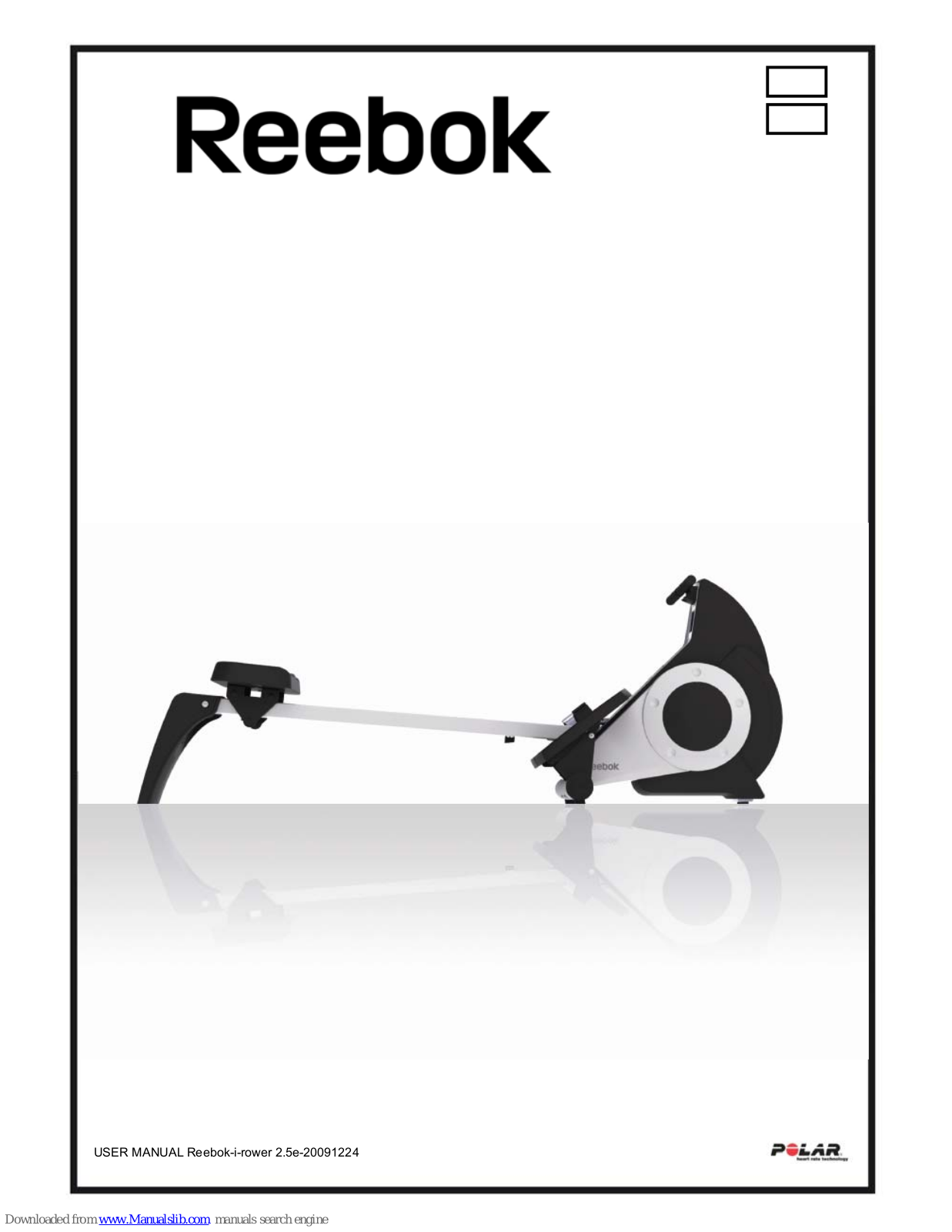 Reebok i-Rower2-5e User Manual