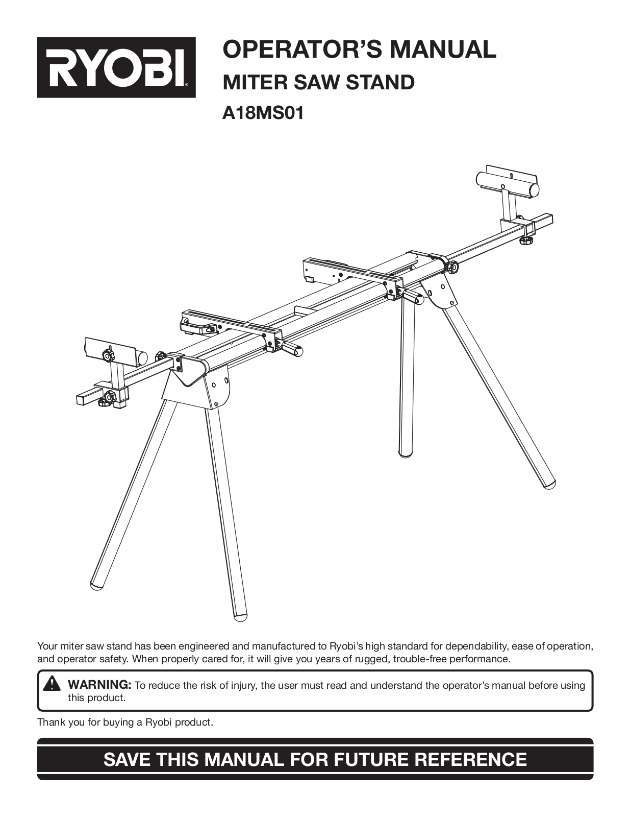 Ryobi A18MS01 User Manual