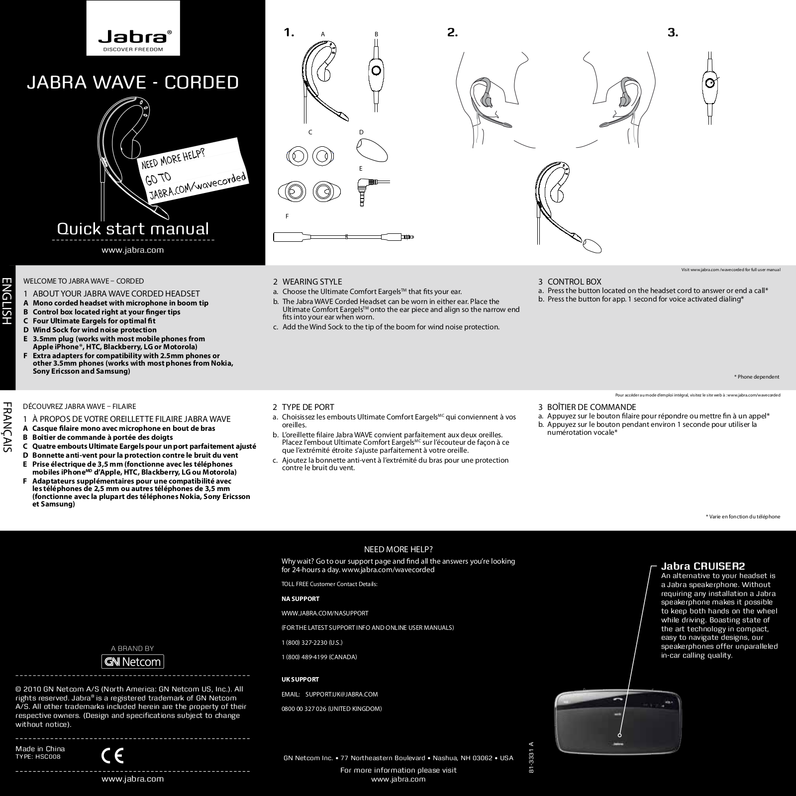 Jabra HSC008 User Manual