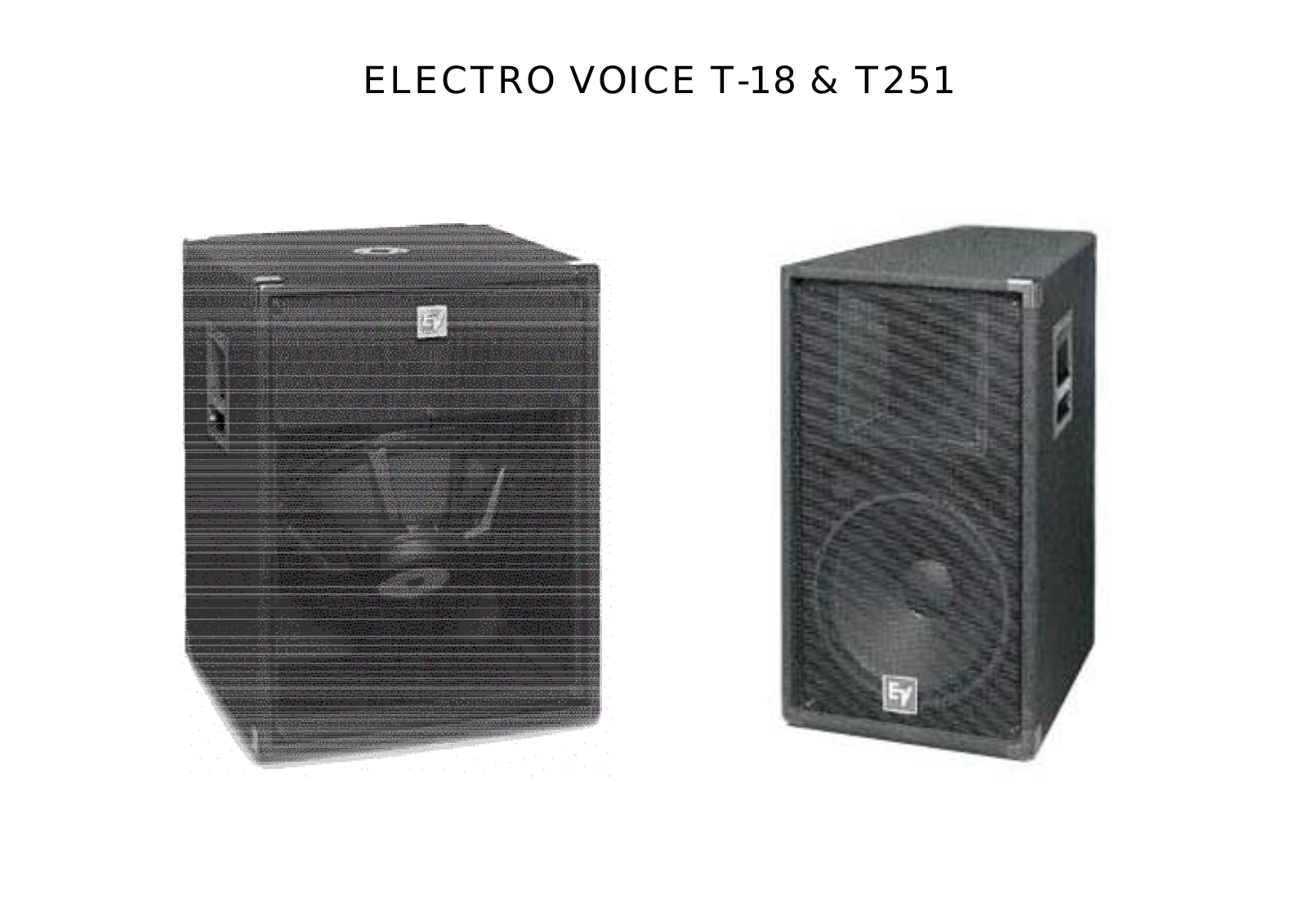 Electro Voice T18 Service Manual