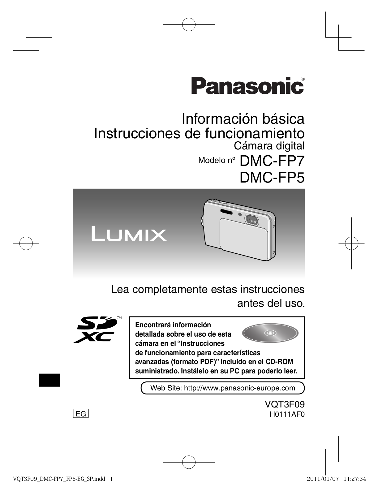 Panasonic DMC-FP5 Información Básica