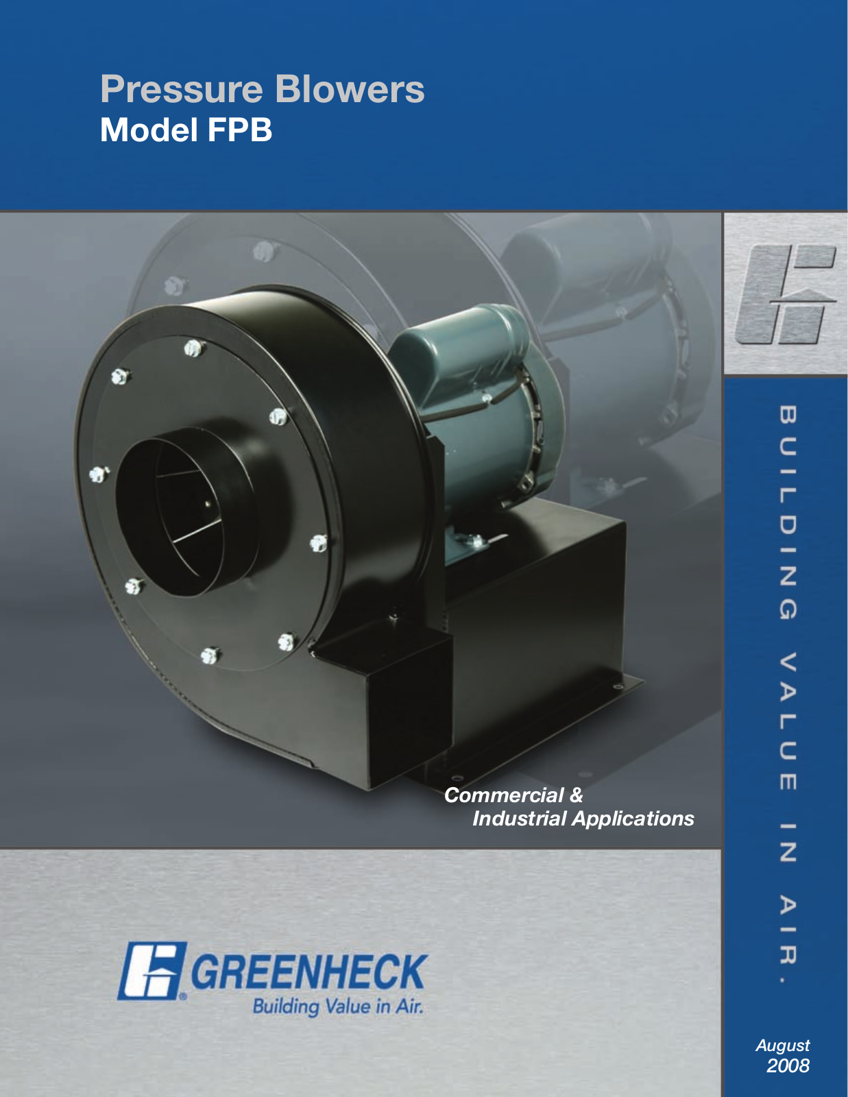 Greenheck FPB-100 User Manual