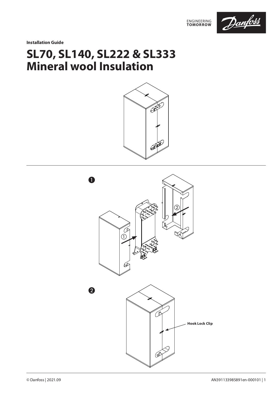 Danfoss SL70, SL140, SL222, SL333 Installation guide