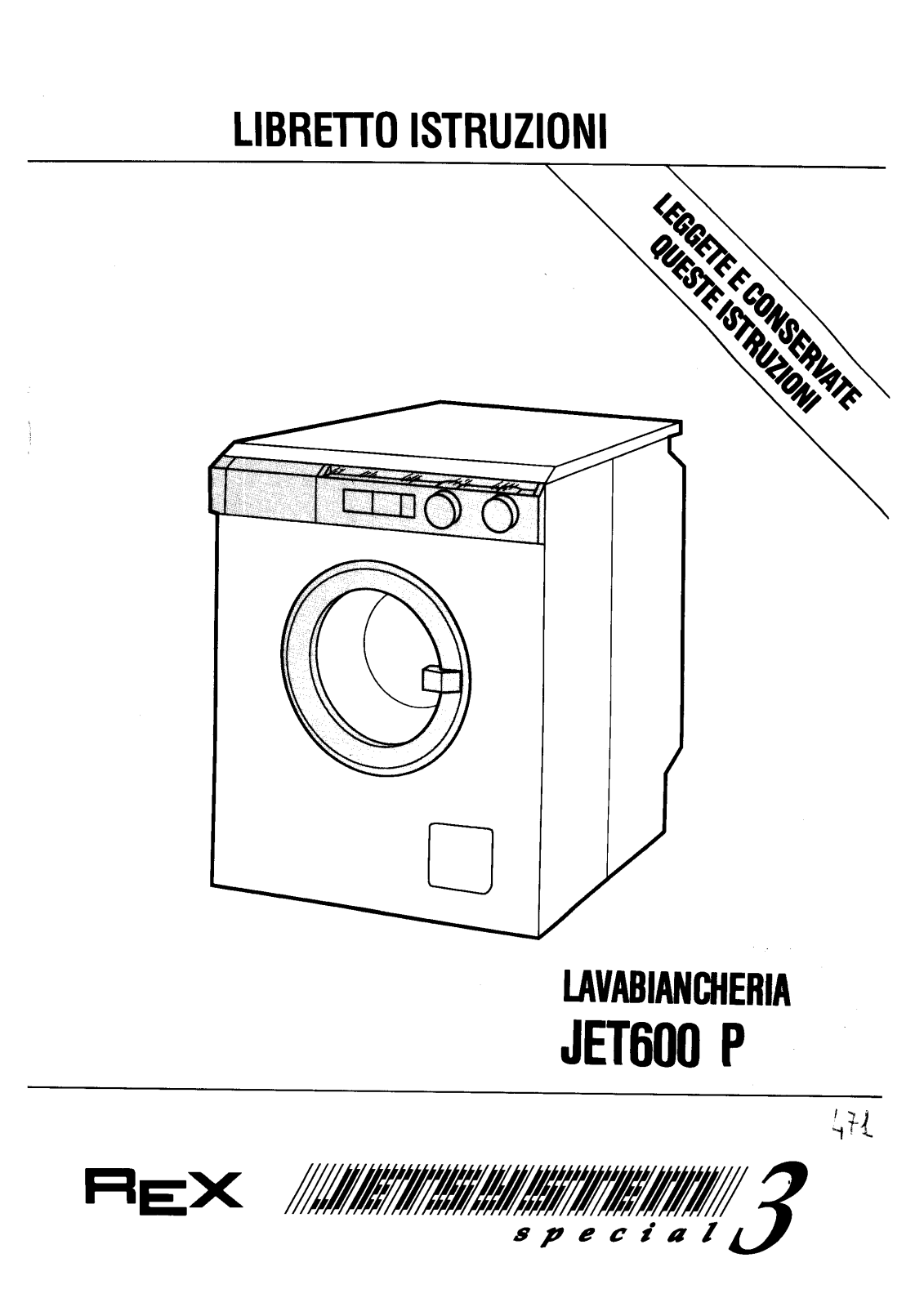 Rex JET600P User Manual