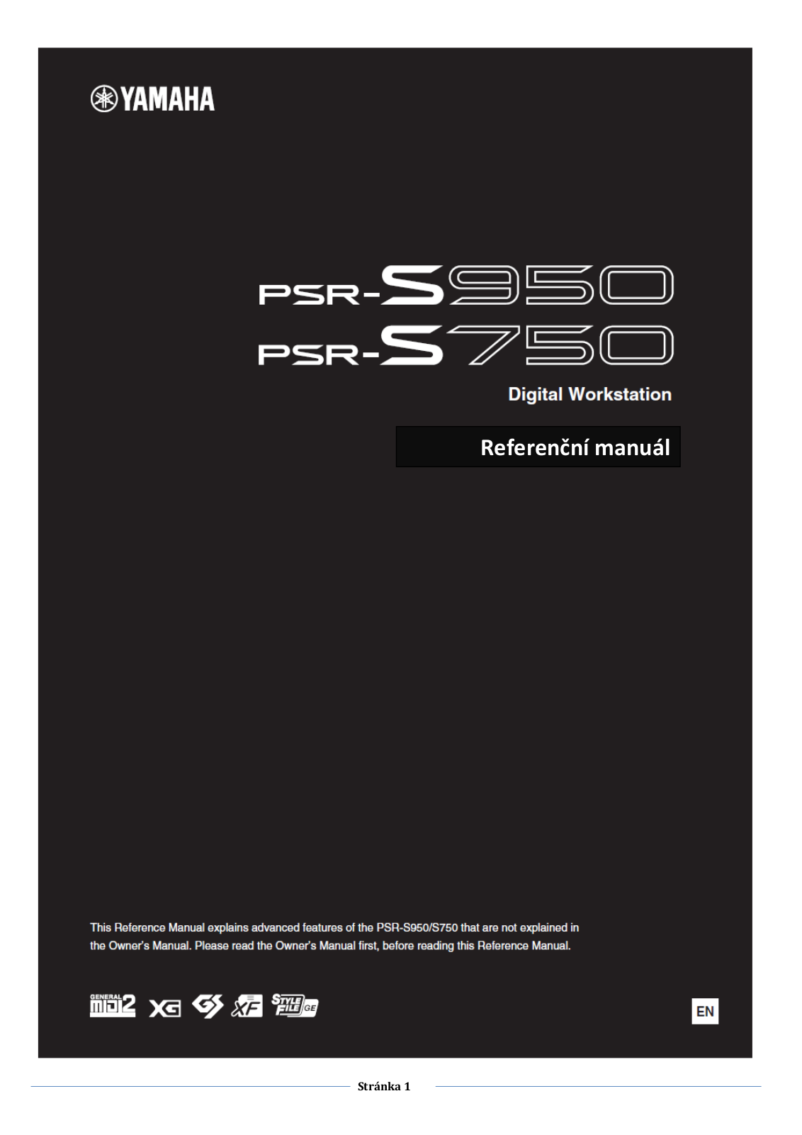 Yamaha PSR-S750 User Manual