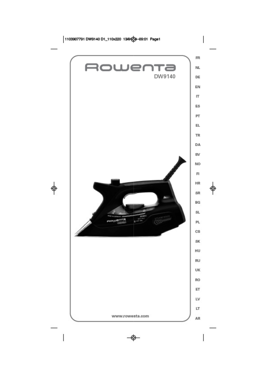 ROWENTA DW9120D1 User Manual