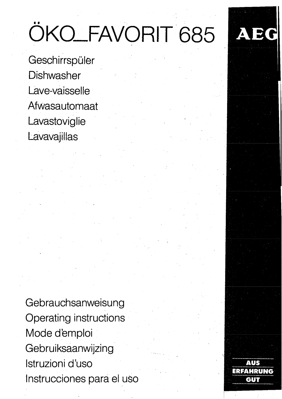 AEG FAVORIT 685W User Manual