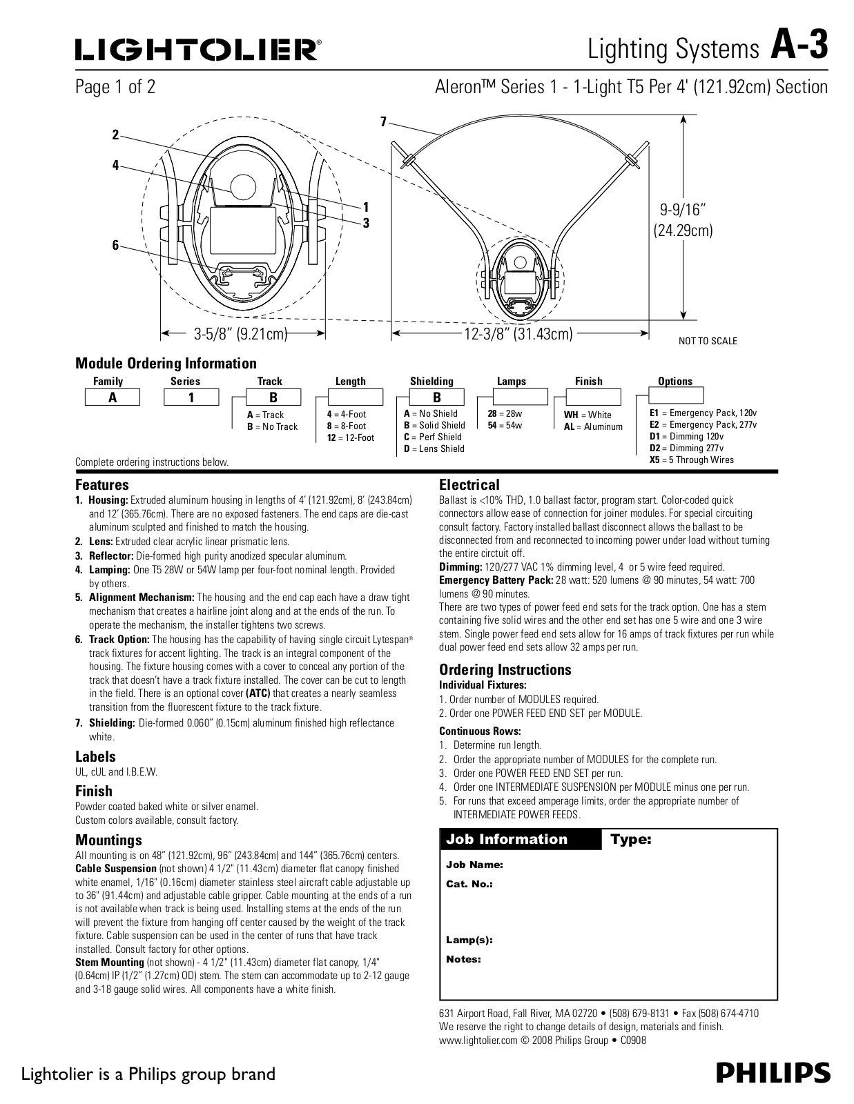 Lightolier A-3 User Manual