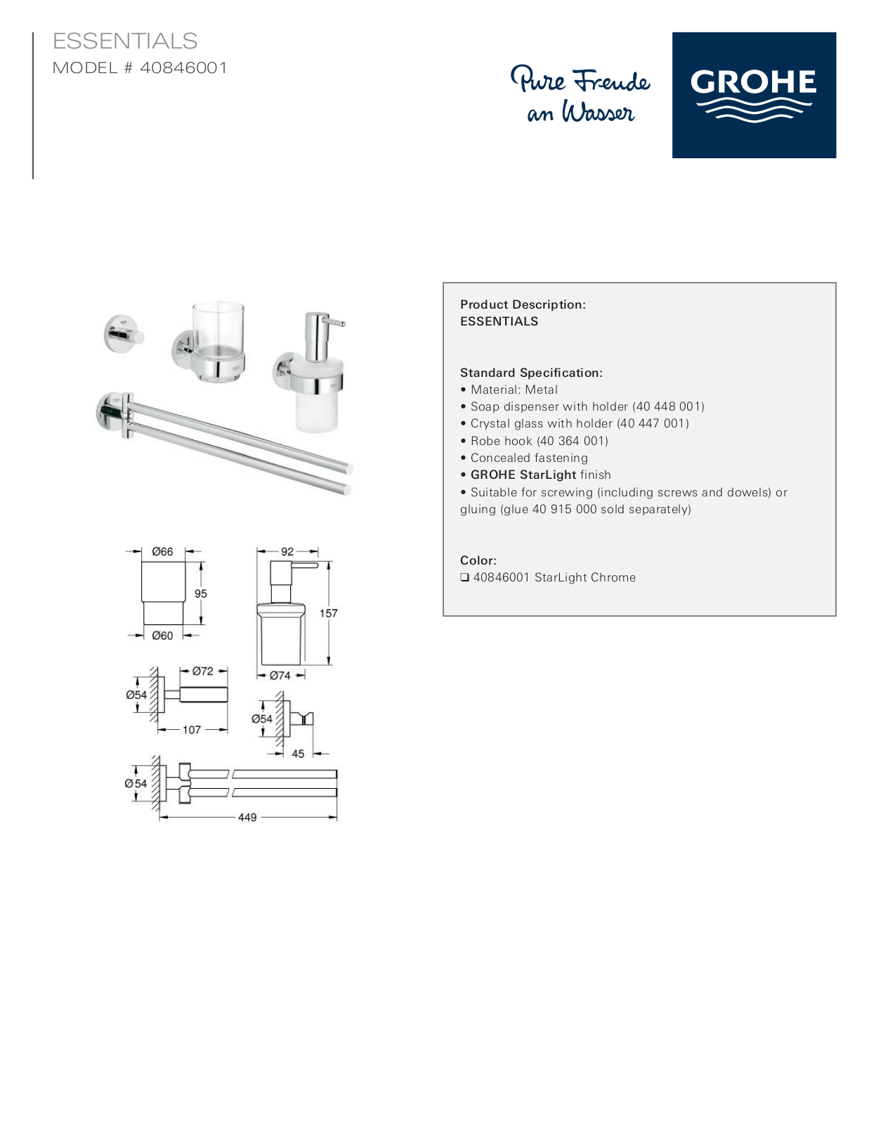 GROHE GRH5513 Specifications - ManualMachine.com