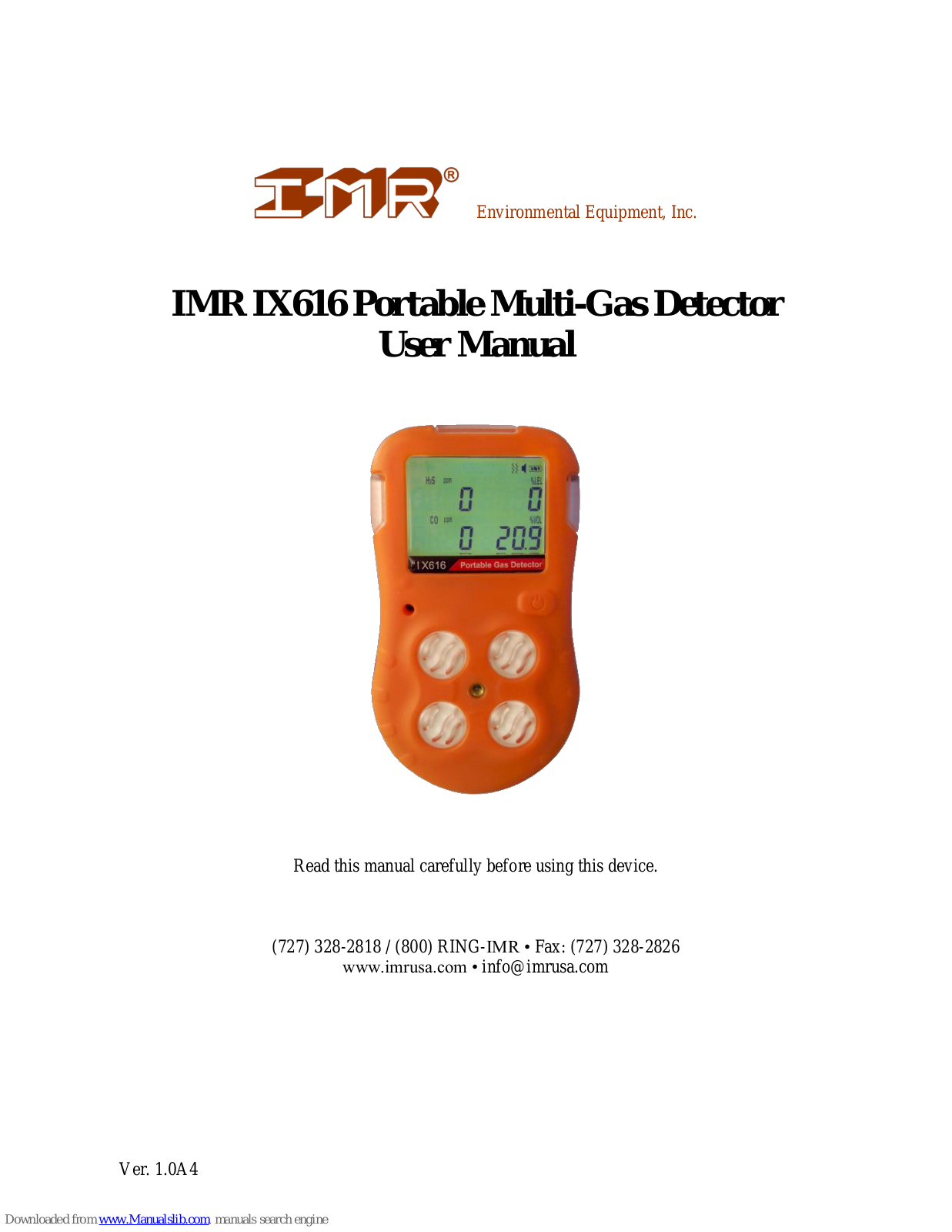 IMR IX616 User Manual