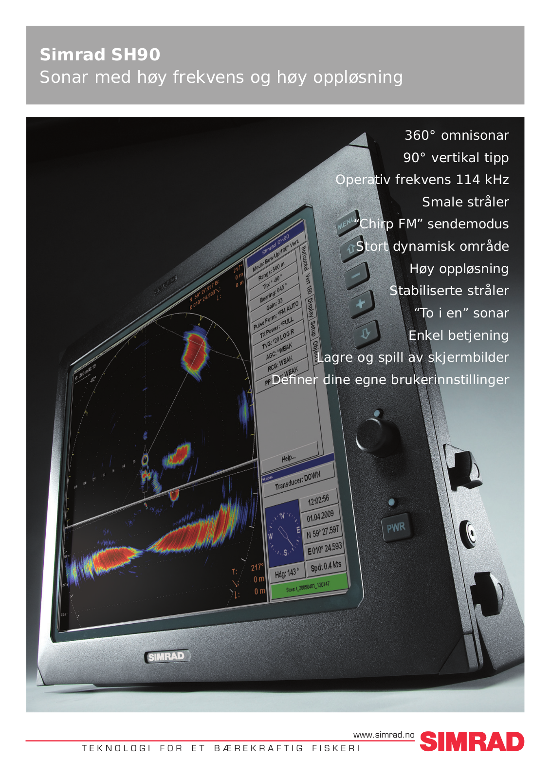 Simrad SH90 DATASHEET