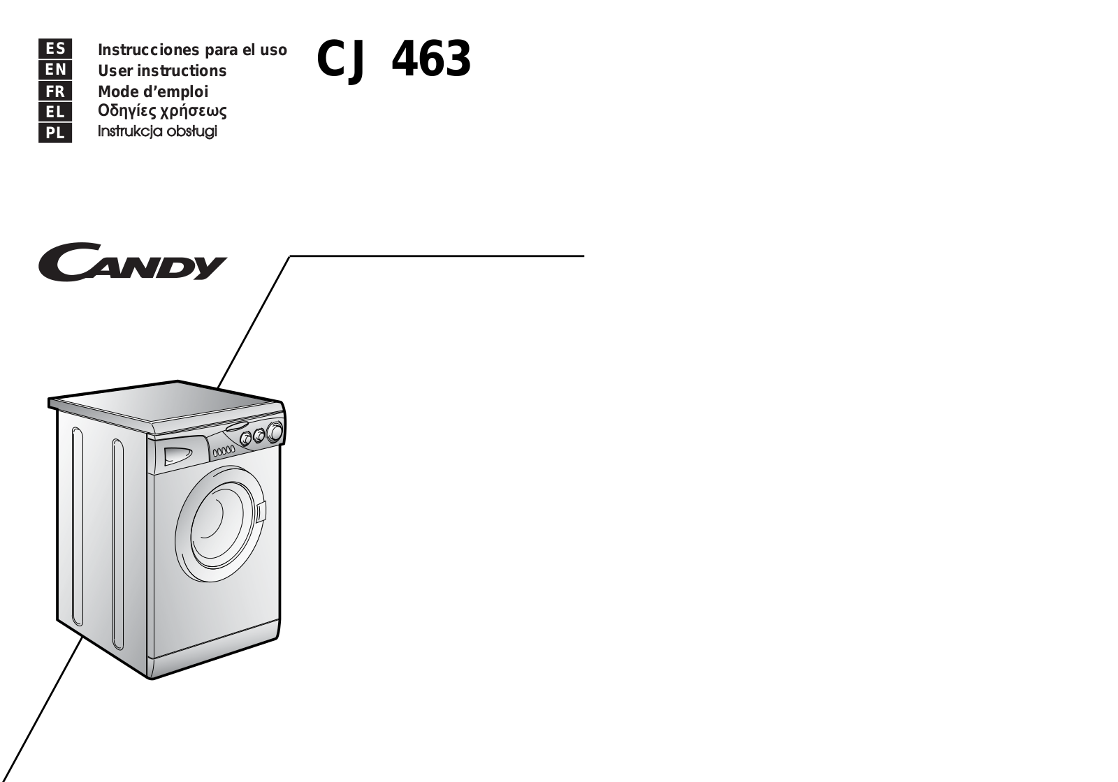 Candy CJ 463 User Manual