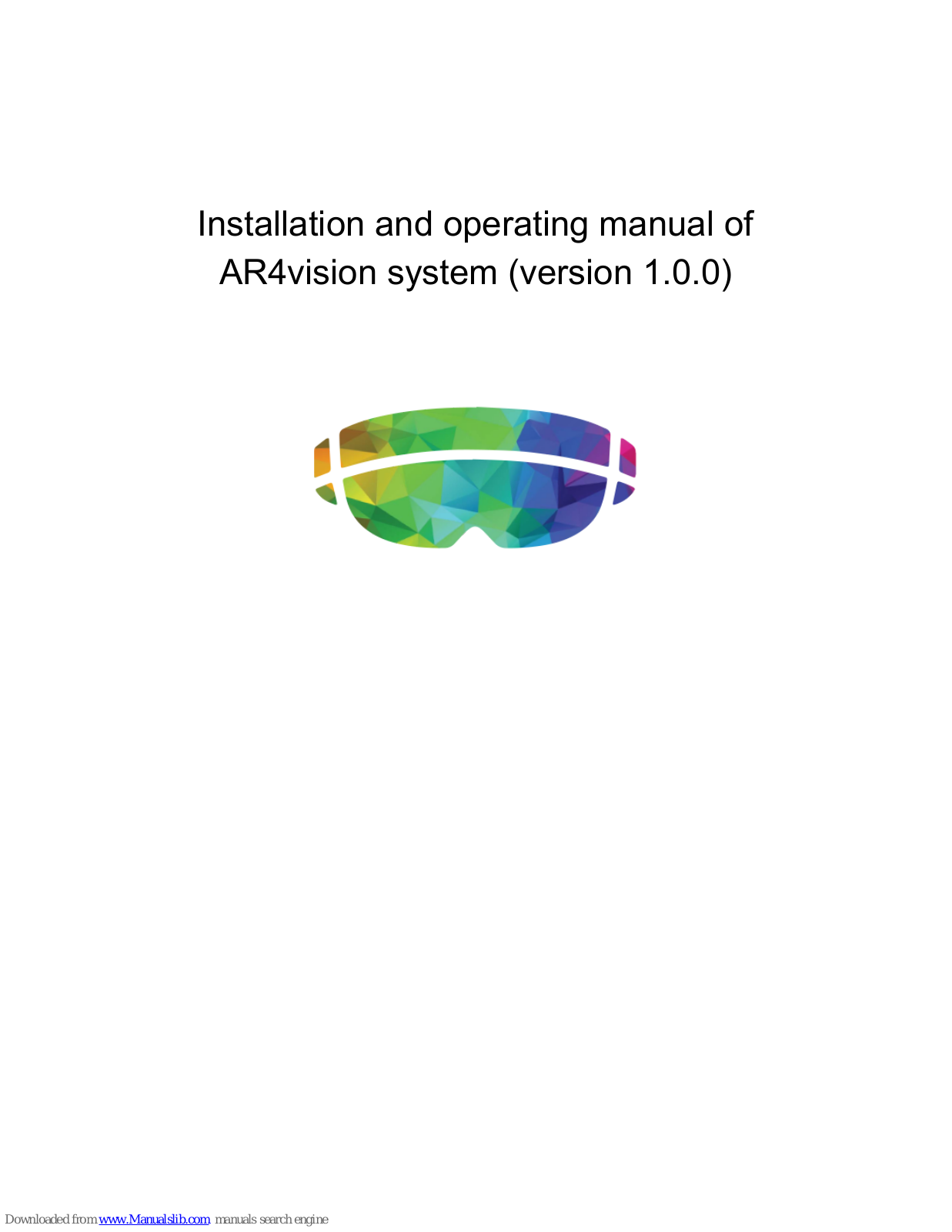 Microsoft Hololense Installation And Operating Manual