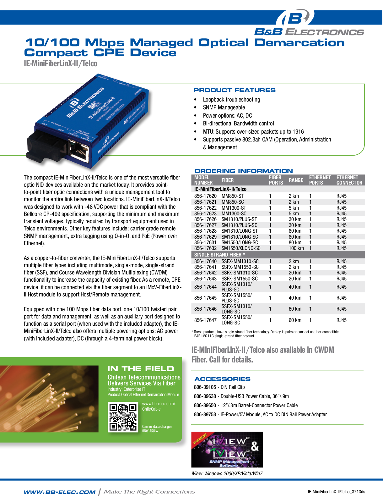 B&B Electronics 856-17620-47 Datasheet