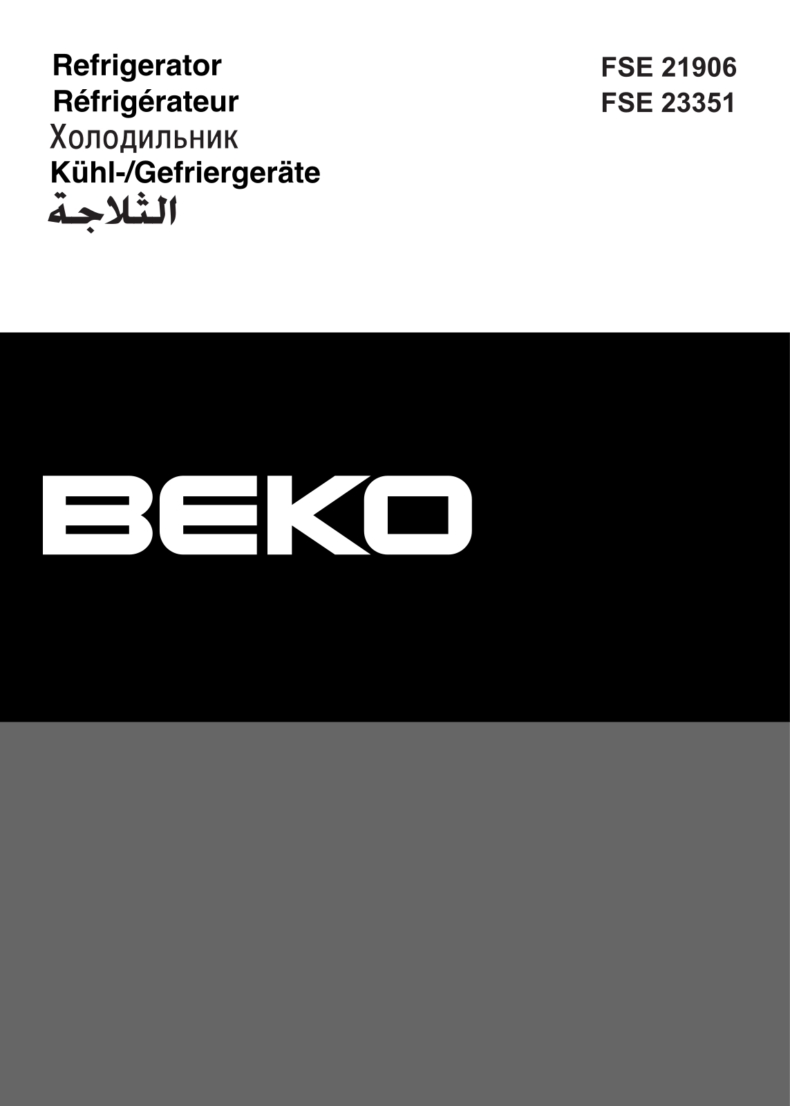 BEKO FSE 23351 User Manual