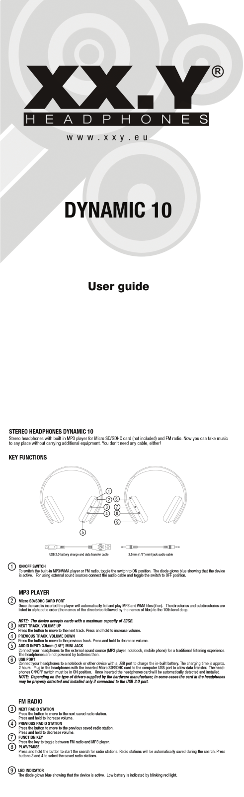 XX.Y Dynamic 10 User Manual