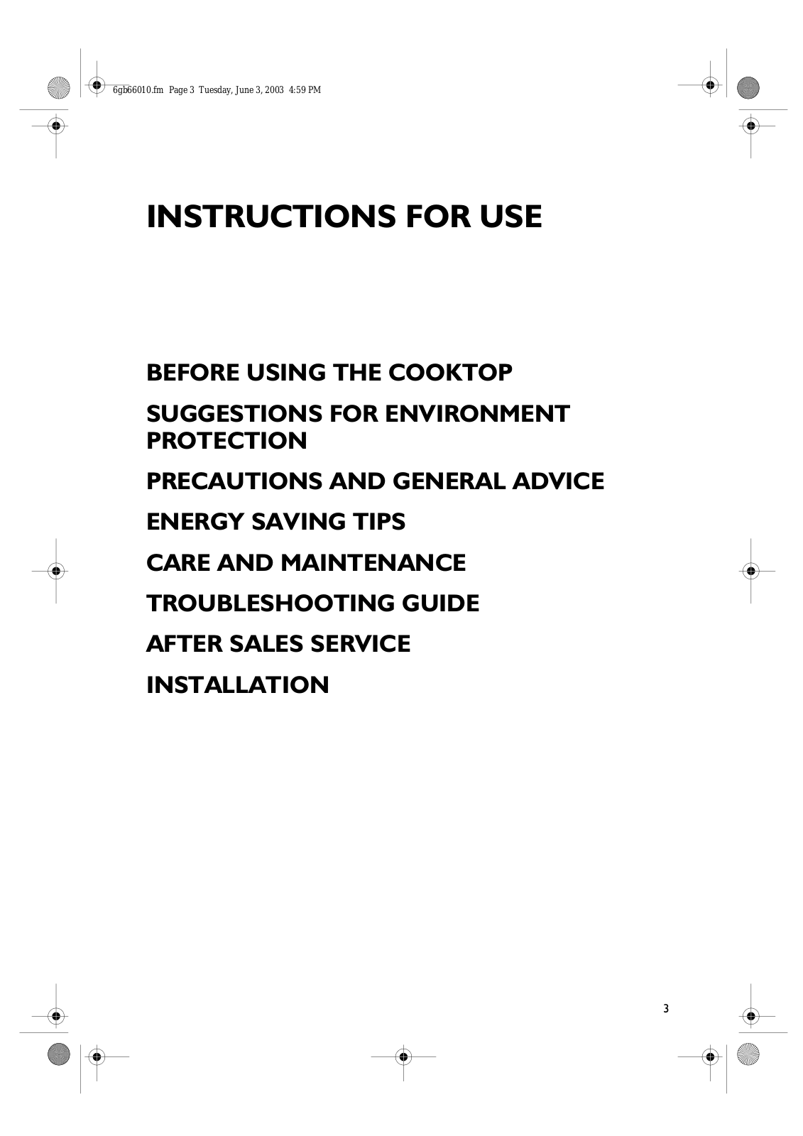 Whirlpool LPR 854, LPR 970, LPR 971 INSTRUCTION FOR USE