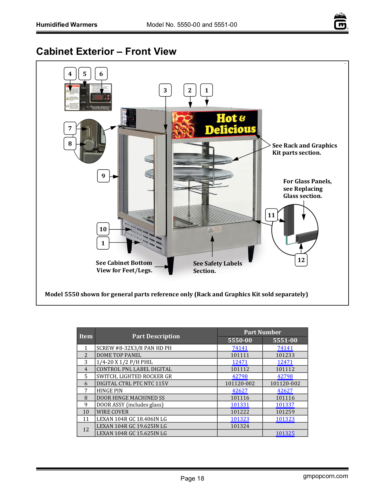 Gold Medal Products 5551-00 User Manual