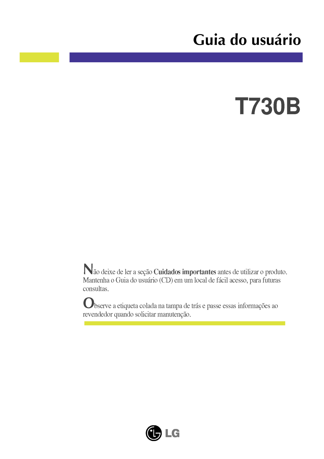 Lg T730B User Manual