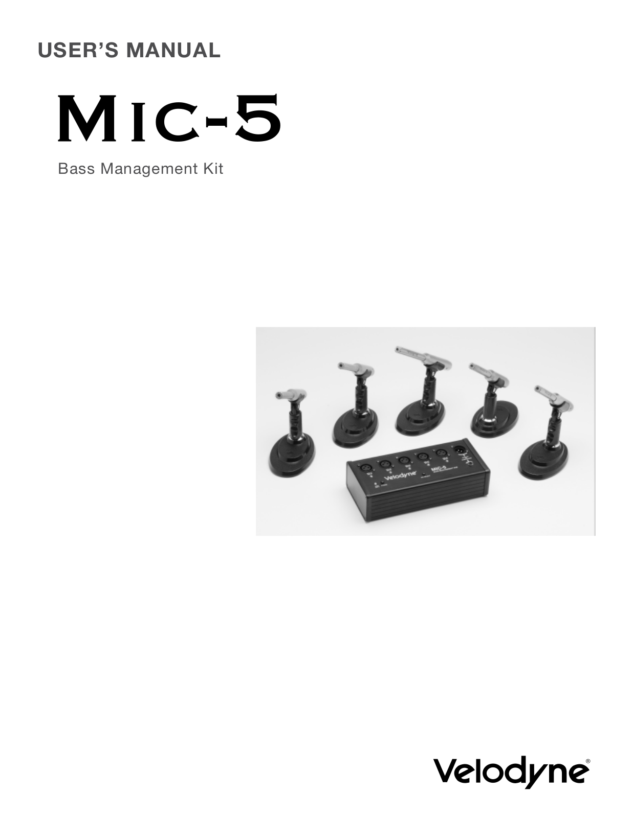 Velodyne MIC-5 User Manual