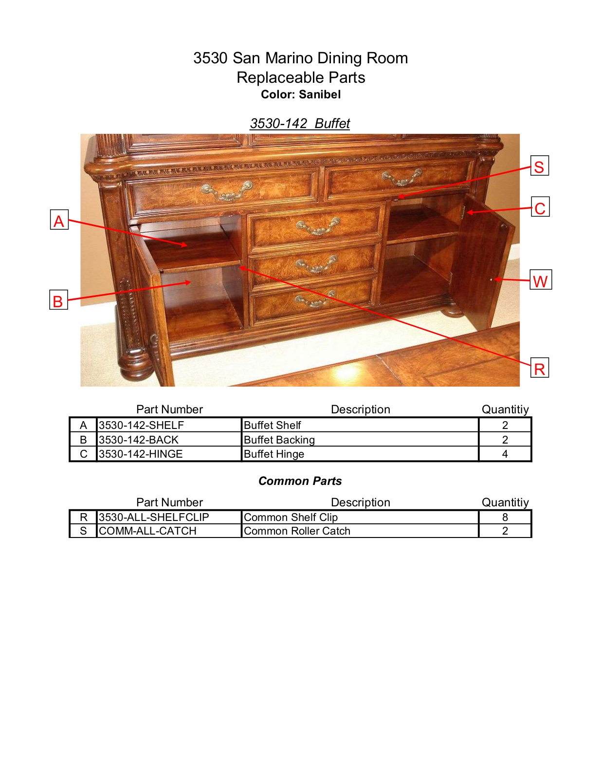 Samuel Lawrence 3530DRK3 User Manual