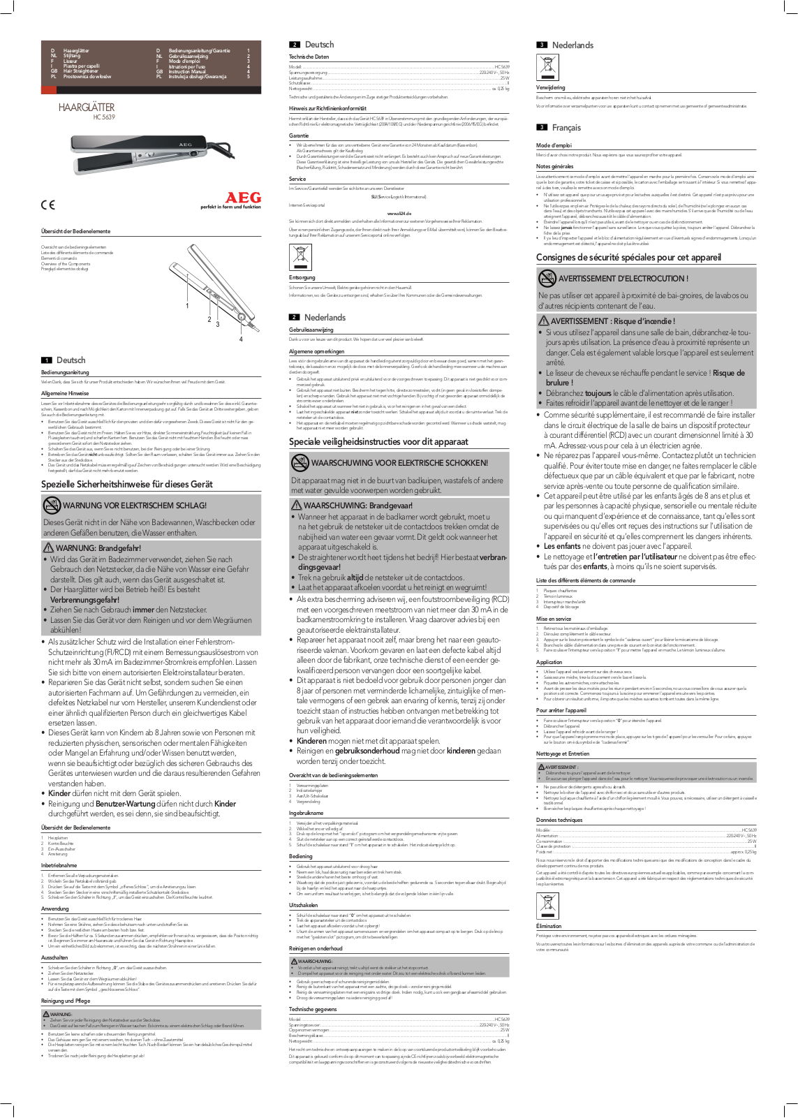 AEG HC 5639 User guide