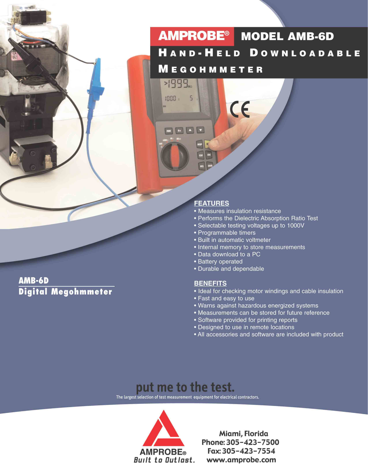 Amprobe AMB-6D Catalog Page