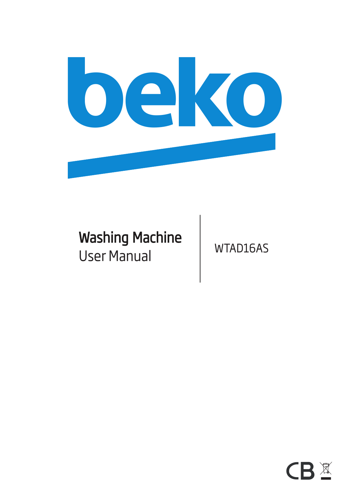 Beko WTAD16AS User manual