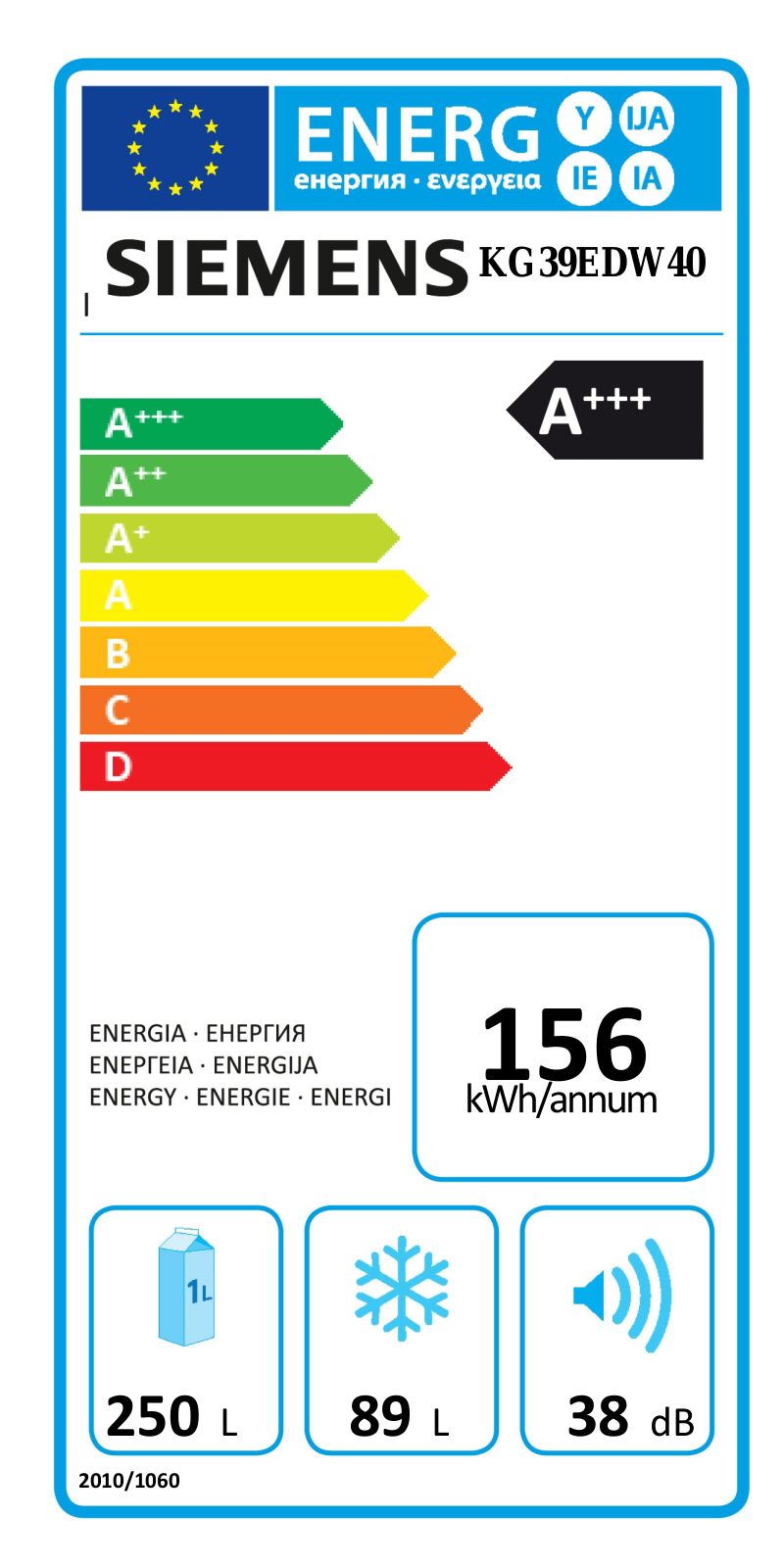 Siemens KG39EDW40 User Manual