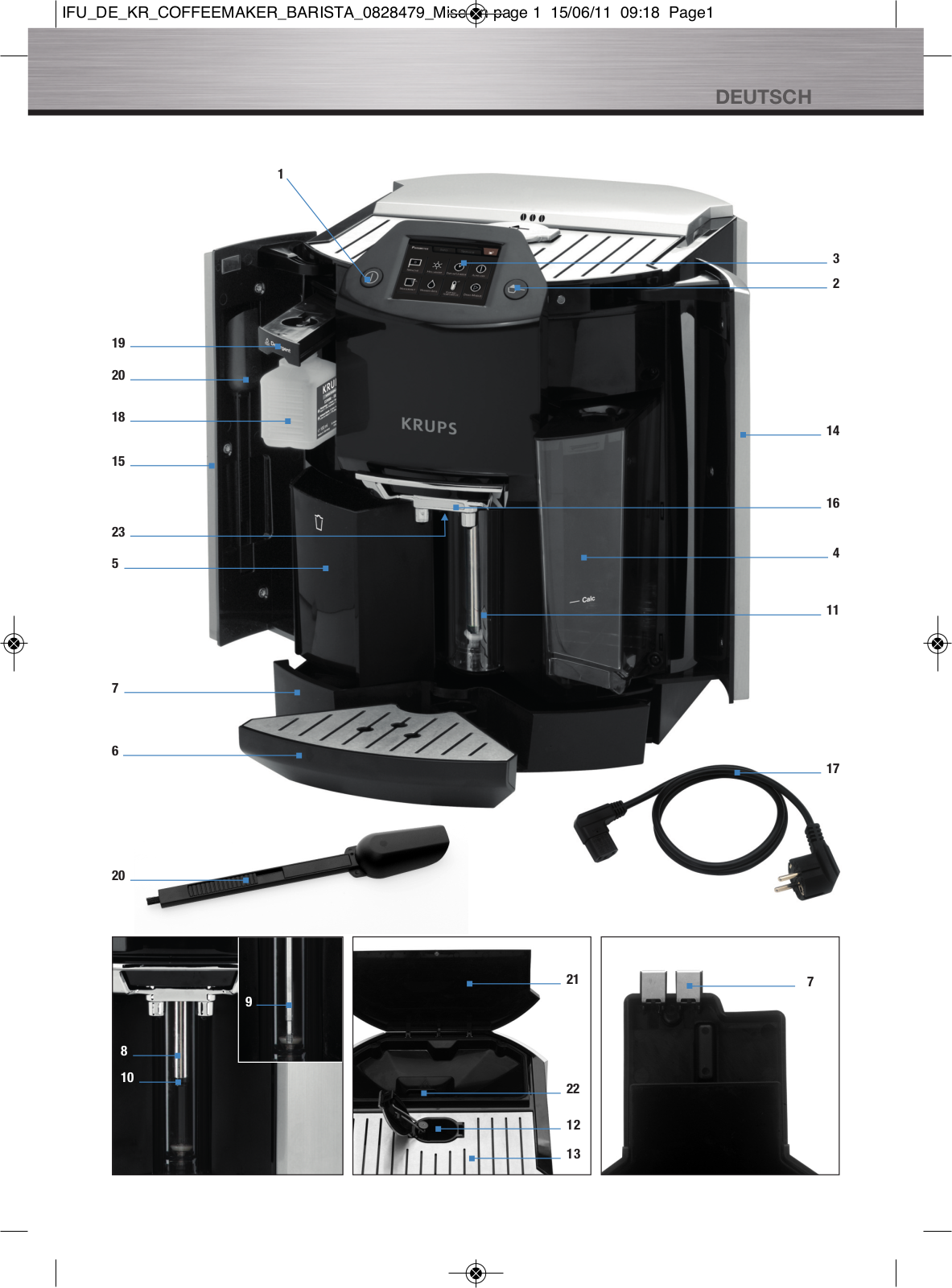 KRUPS EA9000 Instruction Manual