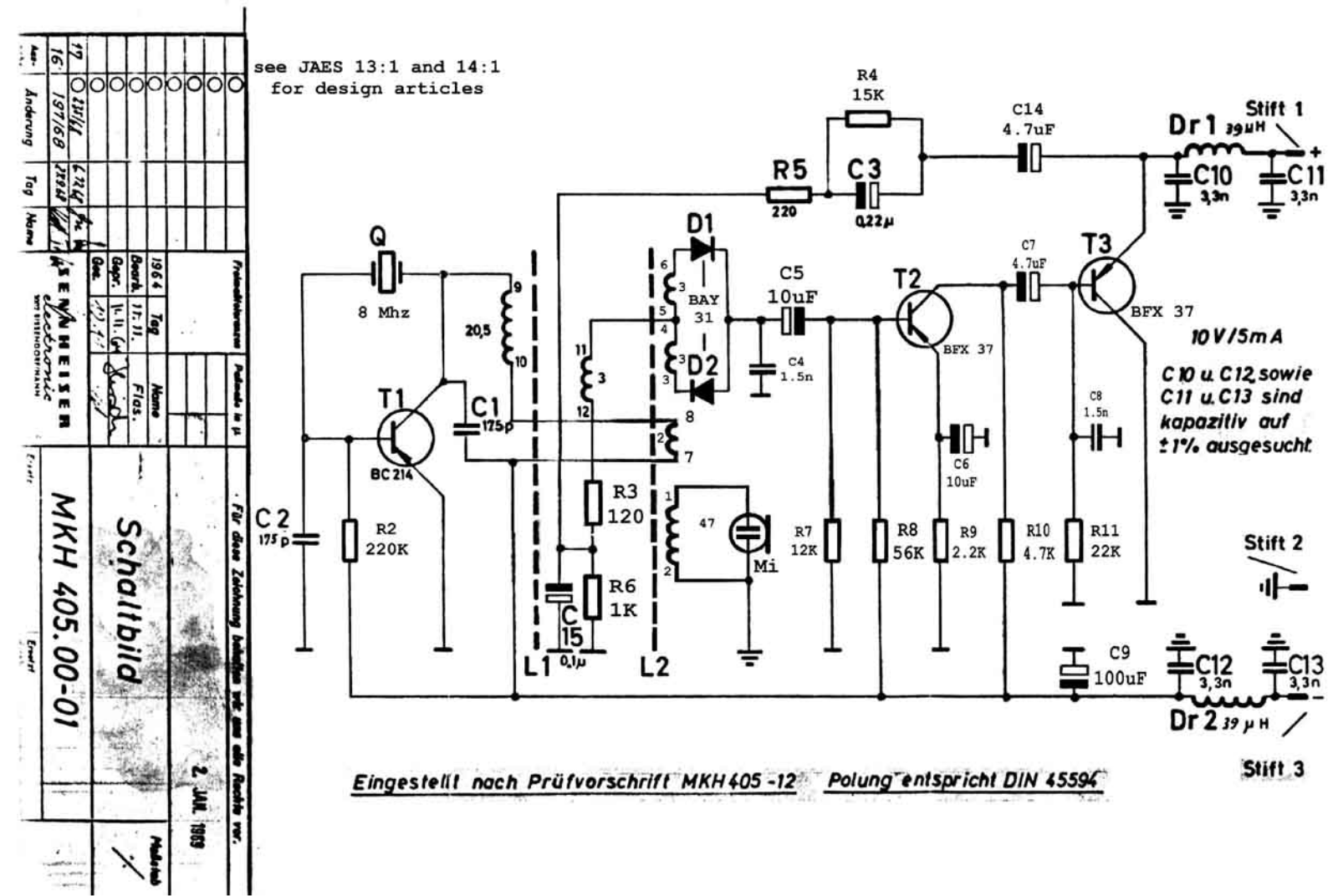 Sennheiser mkh405 schematic