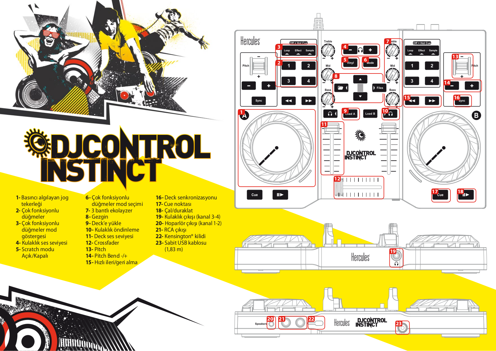 Hercules DJCONTROL INSTINCT REFERENCE GUIDE - ManualMachine.com