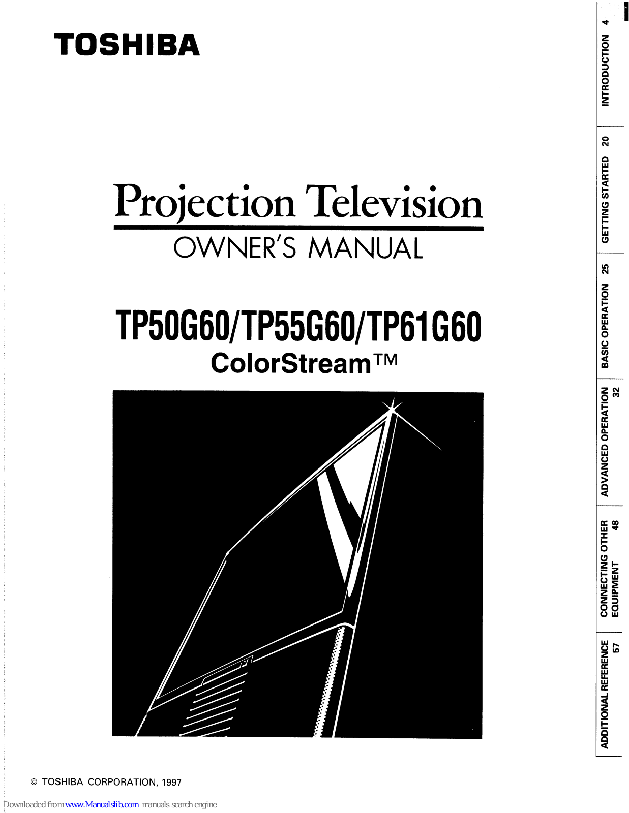 Toshiba ColorStream TP55G60, ColorStream TP60G60 Owner's Manual