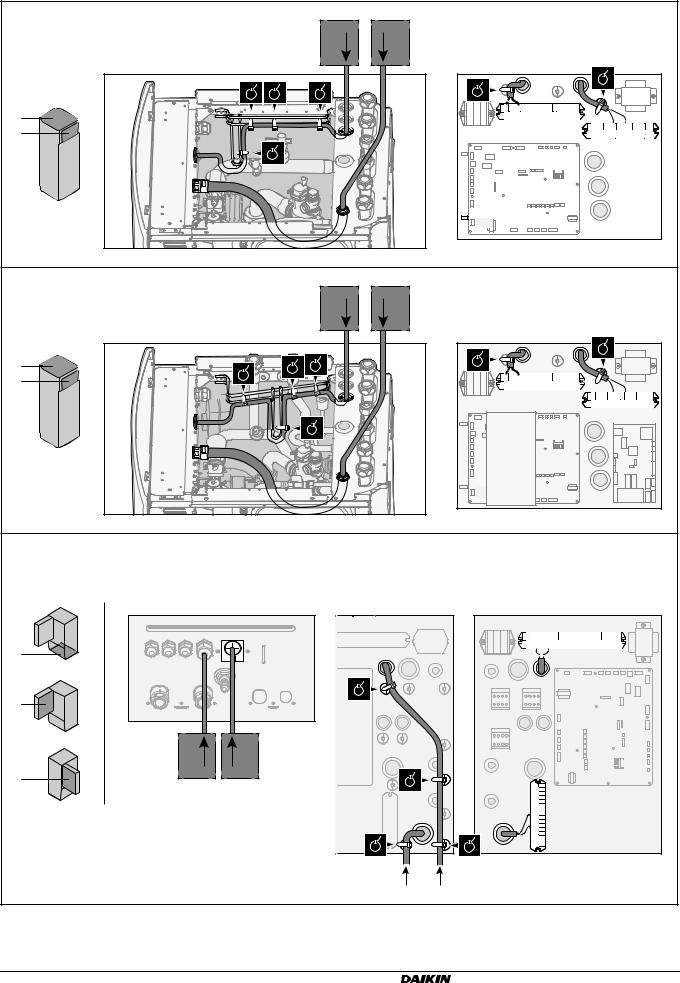 Daikin ETBH16EF6V, ETBH16EF9W, ETBX16EF6V, ETBX16EF9W Installation manuals