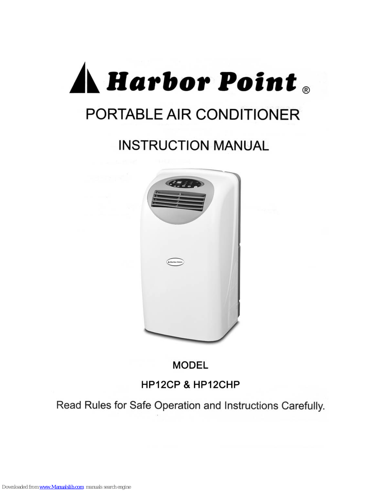 Harbor Point HP12CP, HP12CHP Instruction Manual