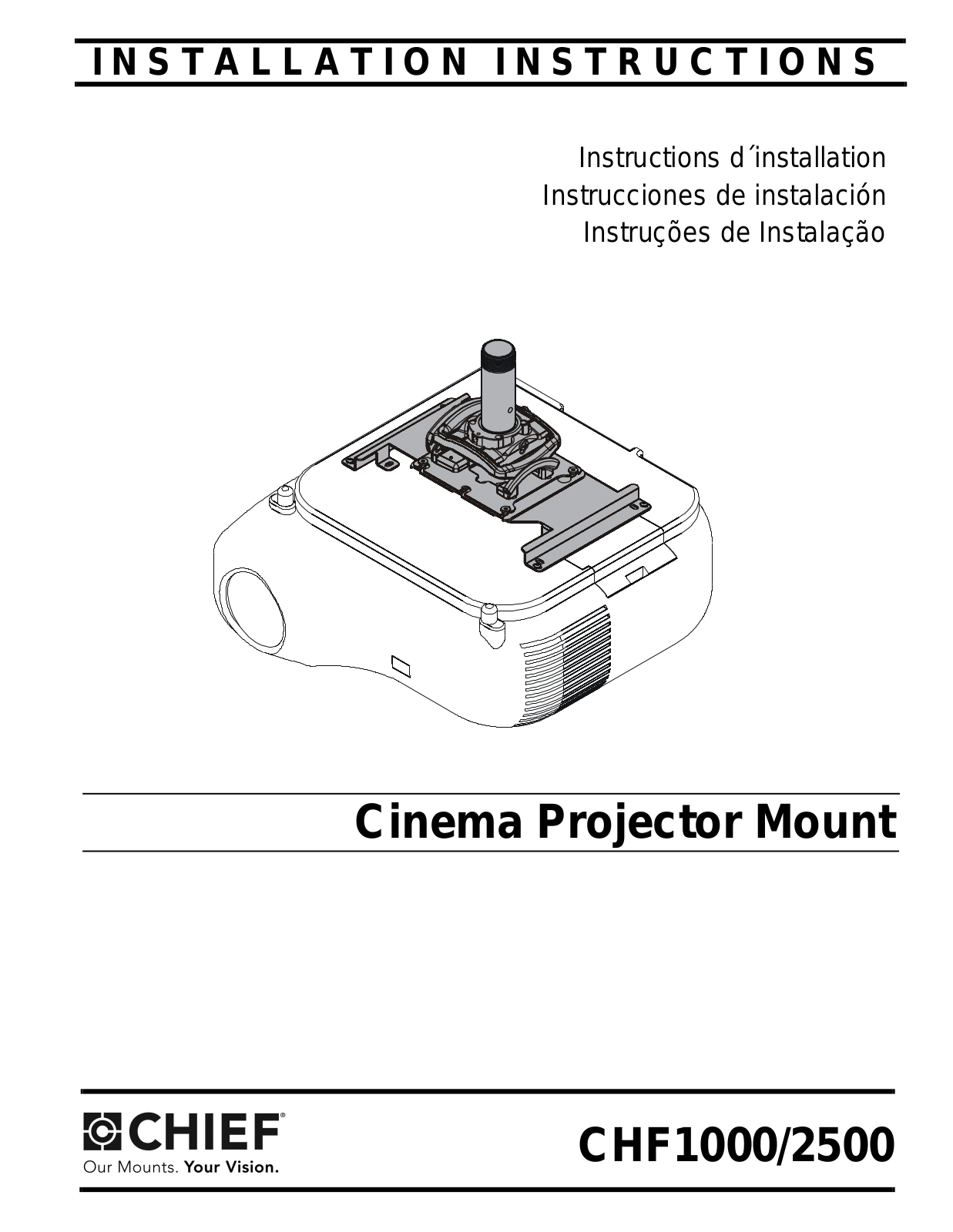 Epson Projector Ceiling Mount Kit User's Guide