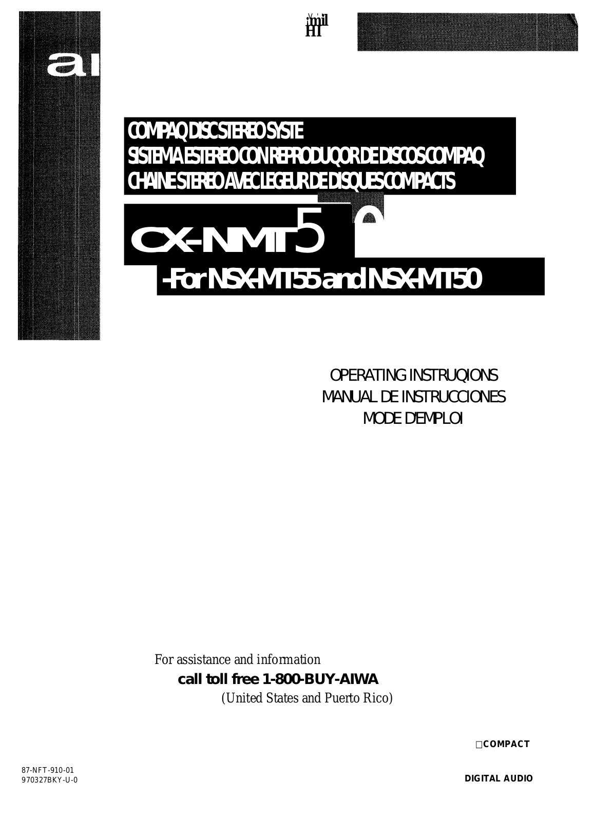 Aiwa CX-NMT50 User Manual