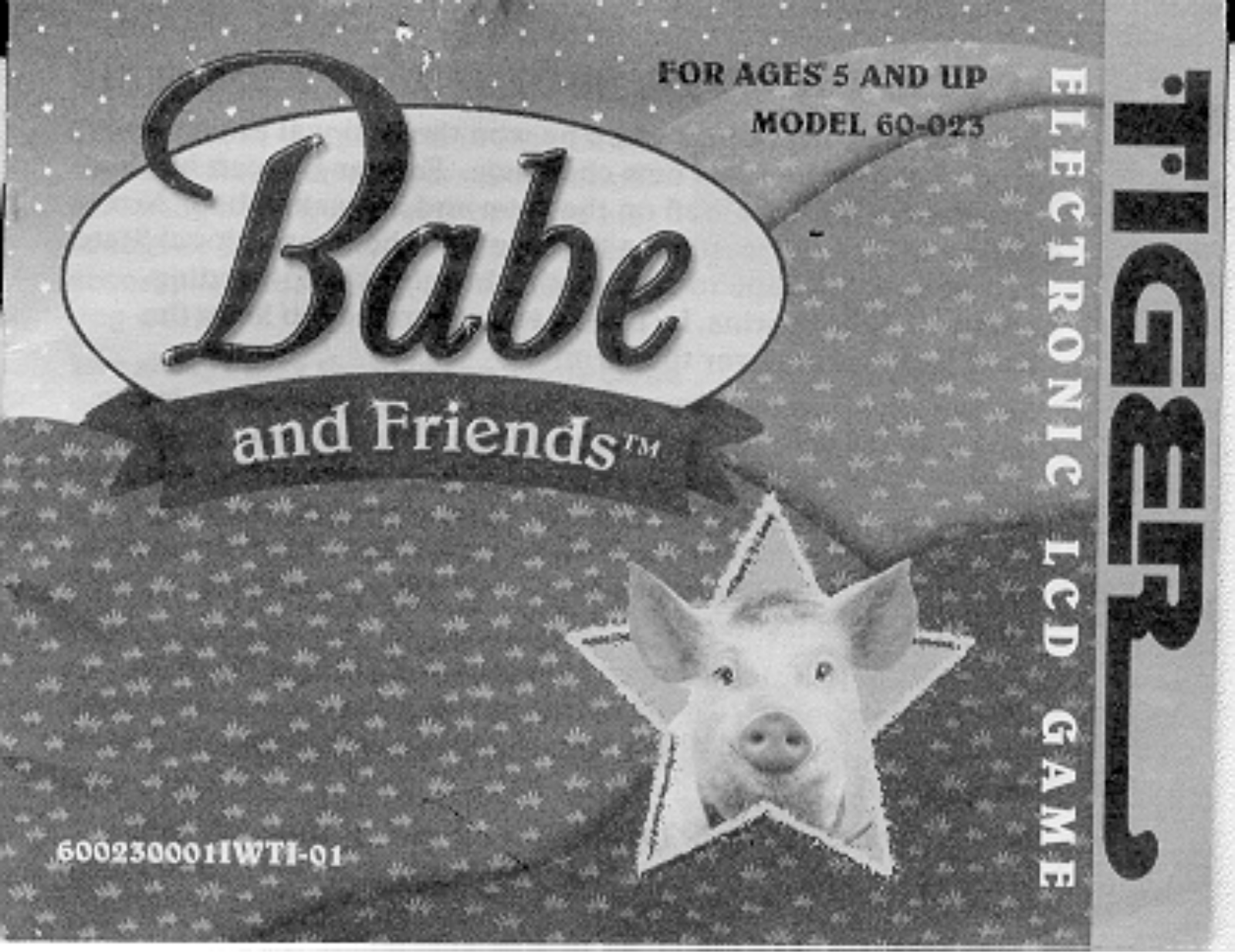 HASBRO Babe and Friends Electronic LCD Game User Manual