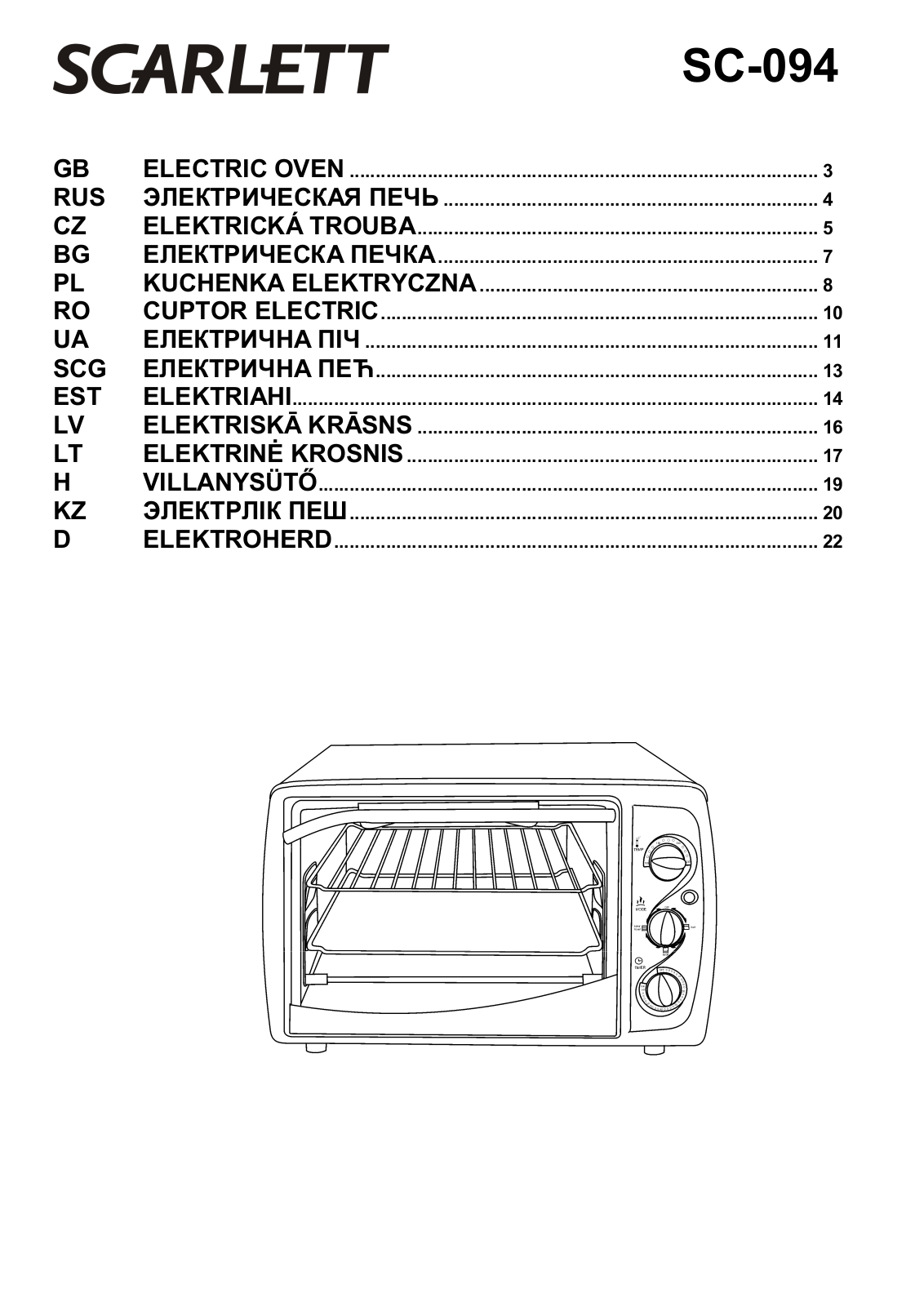 Scarlett SC-094 User Manual