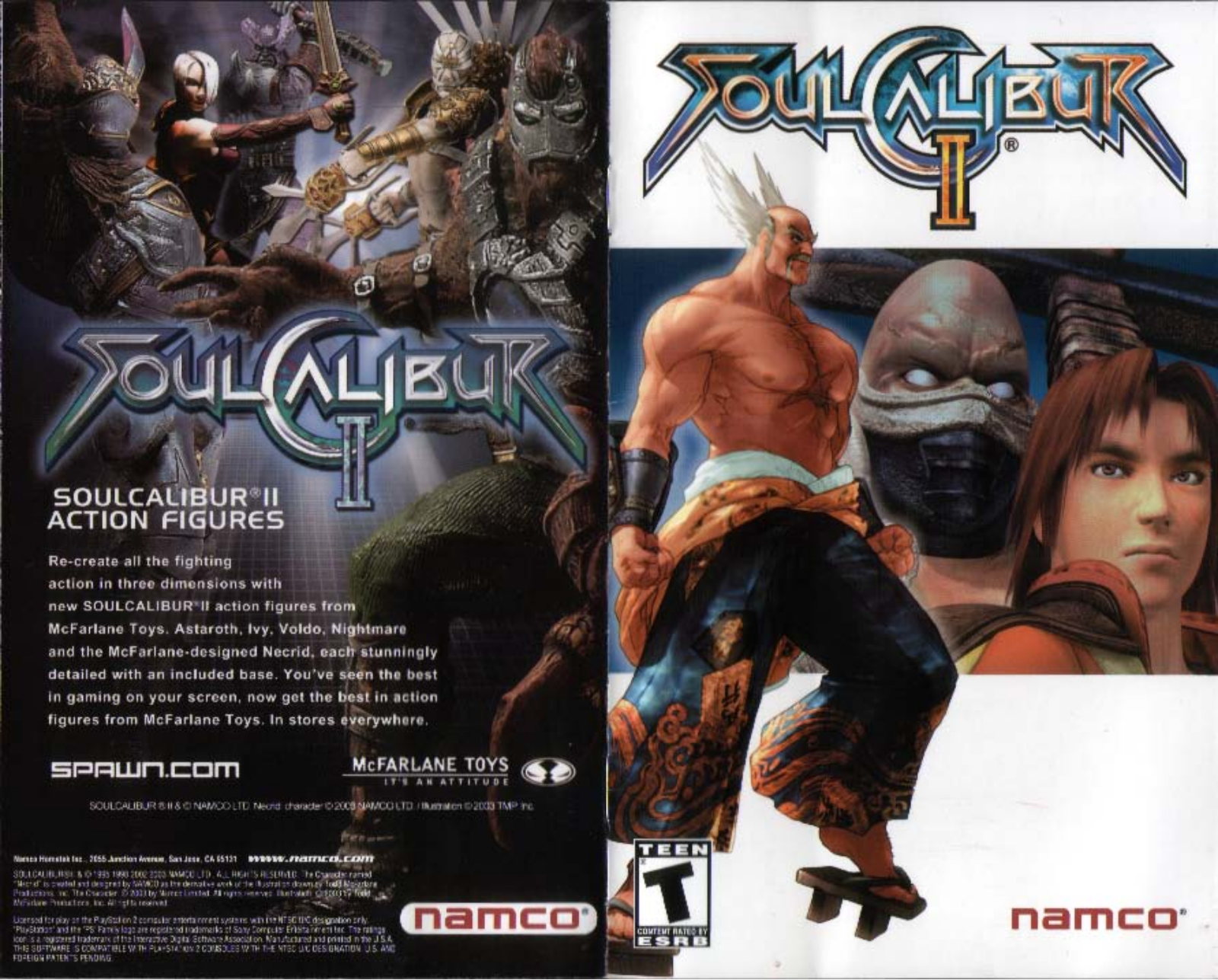 Games PS2 SOUL CALIBUR 2 User Manual